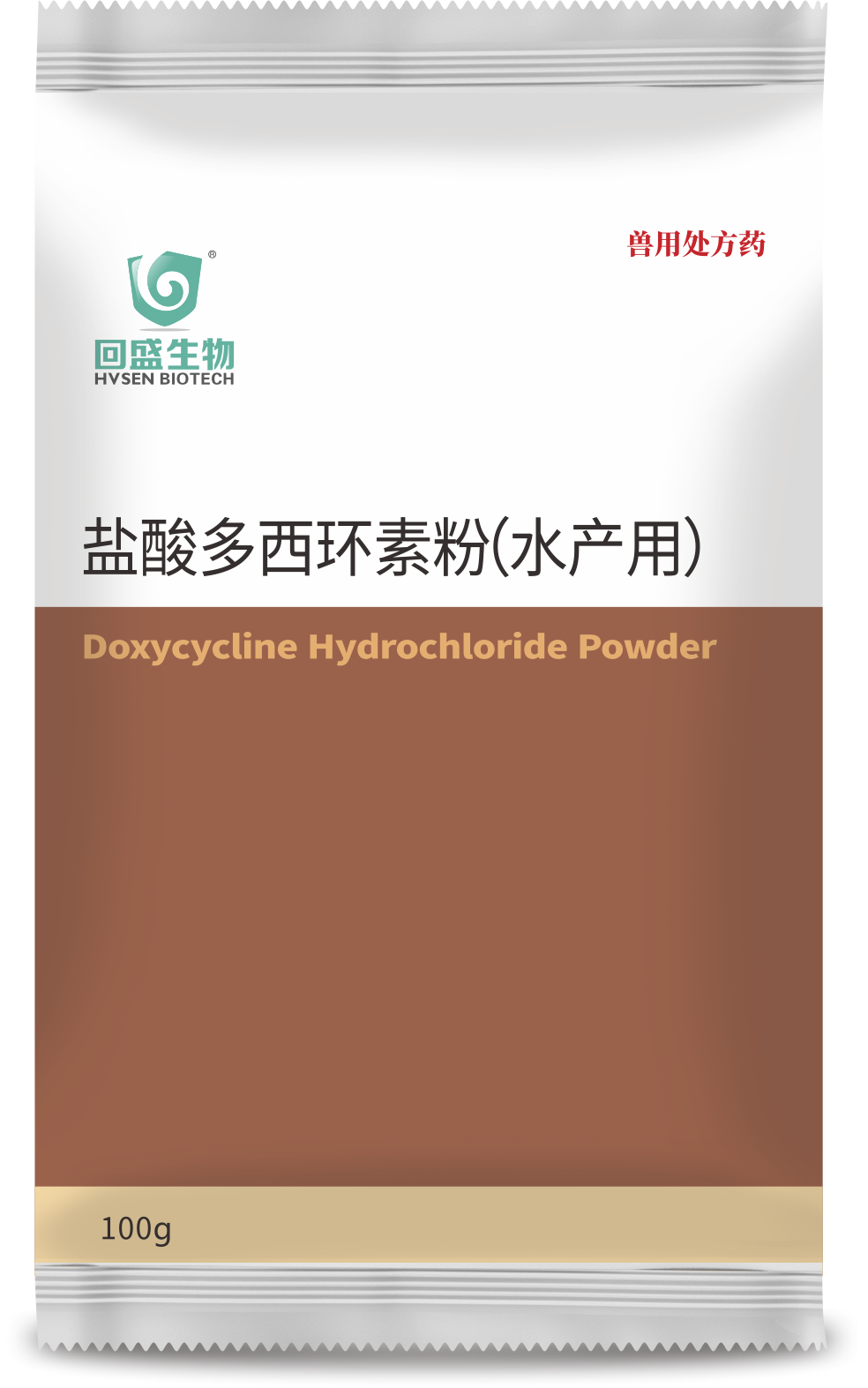 鹽酸多西環(huán)素100g包裝效果圖